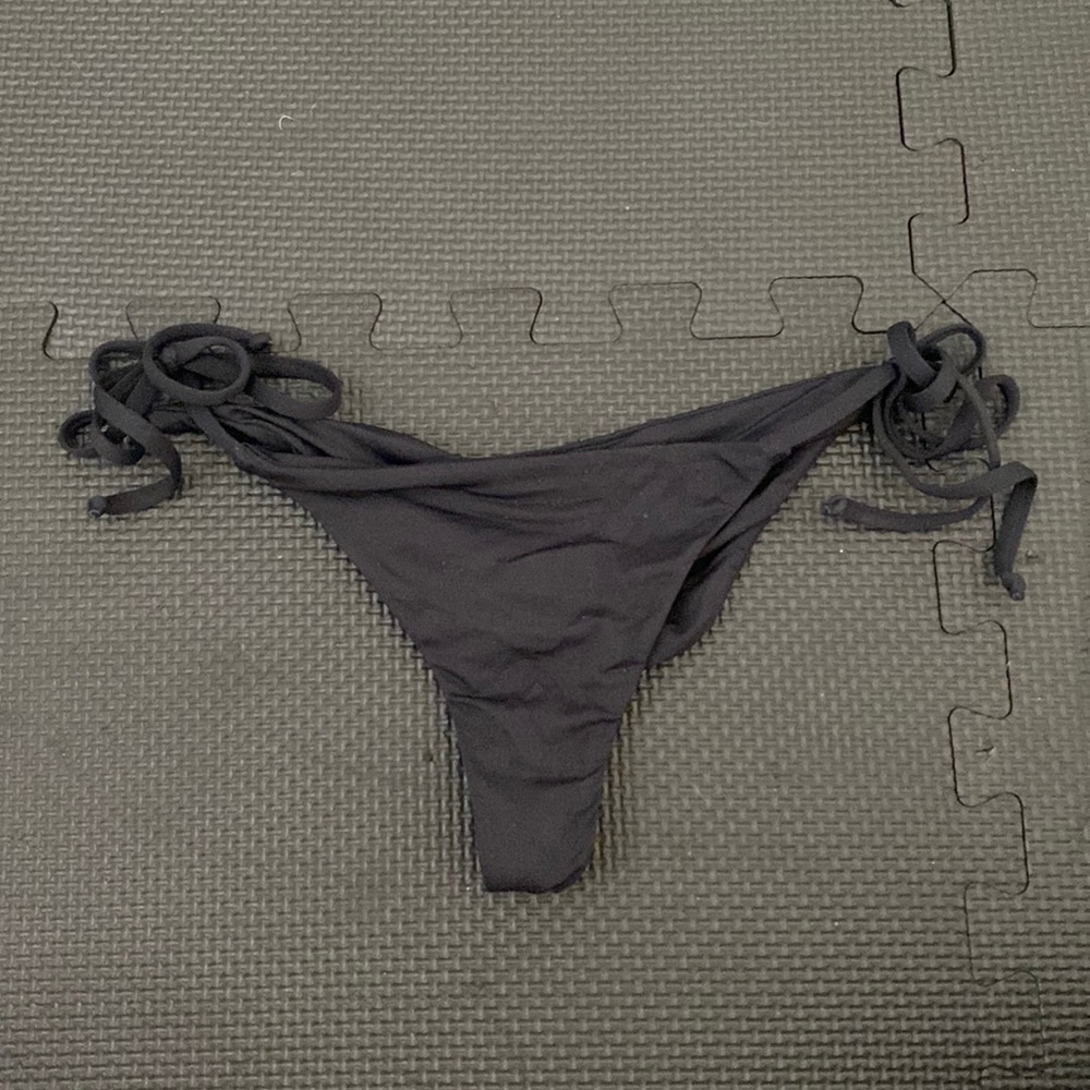 Frankie’s Bikinis Cheeky Black Bathing suit bottom